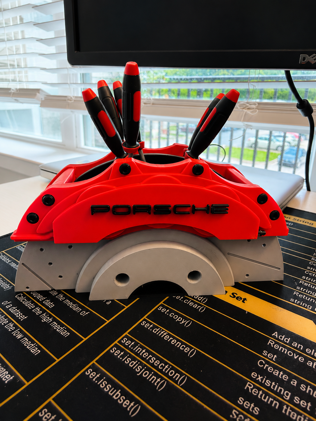 Porsche Inspired Brake Caliper Pen Holder