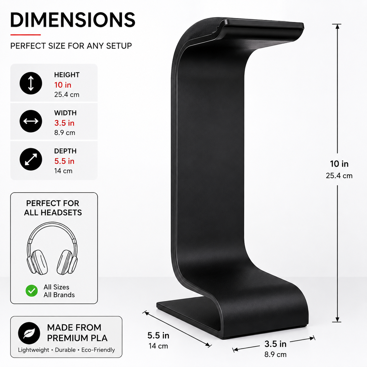 Premium Gaming Headset Stand