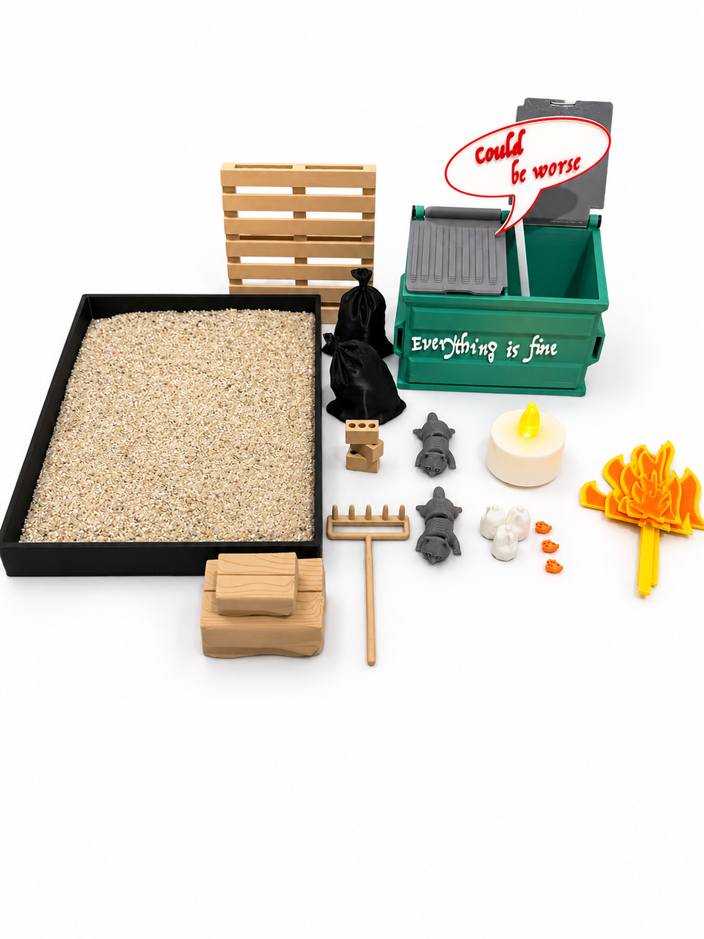 Dumpster Fire Zen Garden