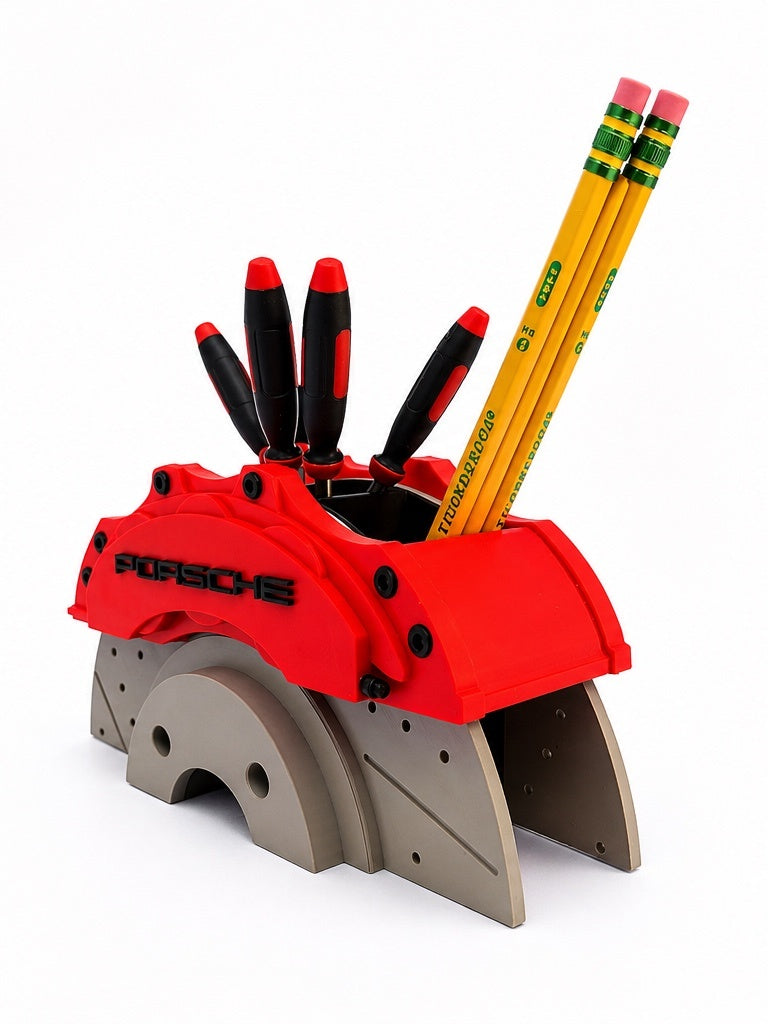 Porsche Inspired Brake Caliper Pen Holder